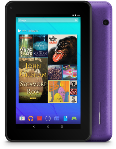 Ematic EGQ367 16 GB Tablet - 7" - Wireless LAN - Quad-core (4 Core) 1.20 GHz - Purple